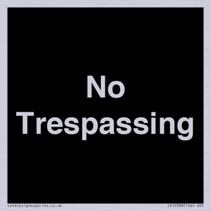 No Trespassing